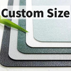 Custom Table Protector, Cut to Shape Waterproof Desk Mat, Kitchen Countertop Protector Cover, Personalized Colorful Non-Slip Work Bench Pad