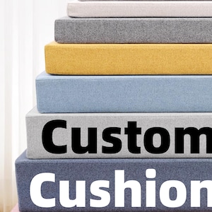 Custom Bench Cushions for Indoor Outdoor, Bay Window Cushion, RV Cushion, Daybed Mattress Pad