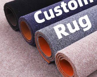 Custom Size Mat, Non-slip Barrier Area Rug, Office Kitchen Gym Carpet, Welcome Door Mat, Wall to Wall Commercial Mat