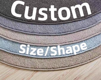 Custom Size Area Rug, Bespoke Doormat, Tailored-to-Order Wall-to-Wall Carpets, Hallway Commercial Rug, Cut to Shape Whole-House Stair Mat