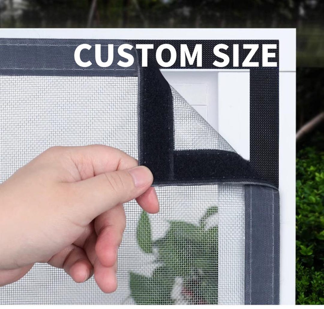 Nylon Window Screen Self-adhesive Window Screen - Custom Size, Thick Nylon With Reinforced ...