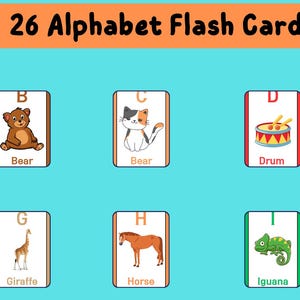 Montessori Numbers Flash Cards 1-26: Kids Math Learning (Digital Download)