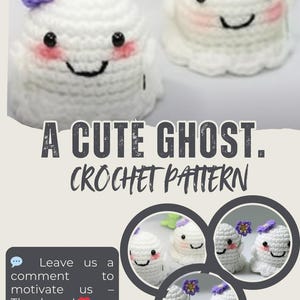 Geist Häkelanleitung, Halloween Dekoration, Amigurumi Geist DIY, Instant Download