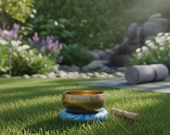 Handmade Tibetan Singing Bowl: Chakra Healing & Sound Therapy
