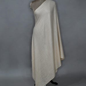 Off White Cashmere Pashmina Shawl | Handloom Cashmere Shawl – Pashmina Scarf | Mother&#39;s Day Gift | Cashmere Wool | Kashmiri Shawl
