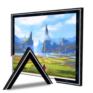 Modern black-white contrast TV frame, minimalist TV frame decor, sleek custom TV frame, Custom Tv frame, Tv frame, Handmade Tv Frame L2237LV