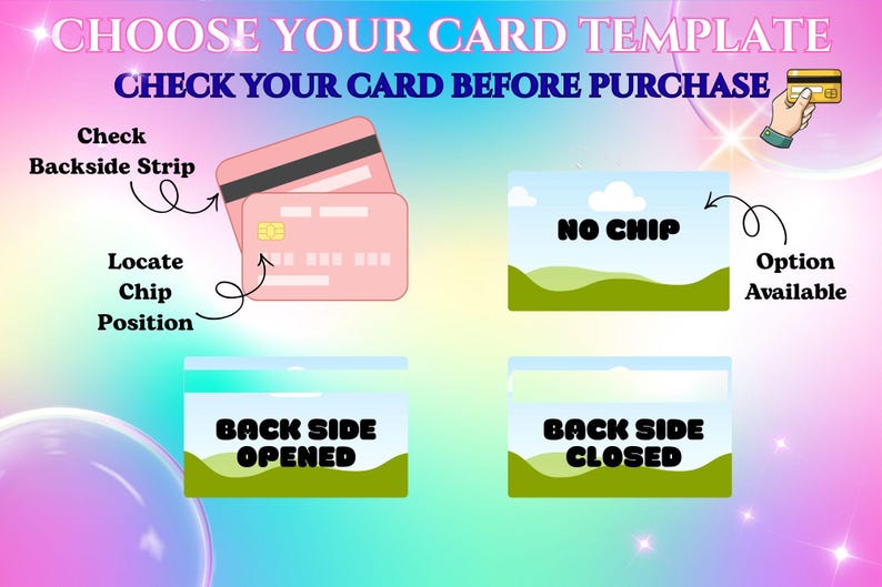 Funda adhesiva para tarjeta de crédito KAWAII imagen 5