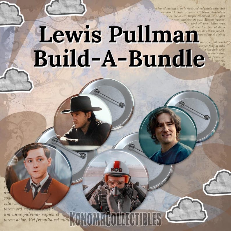 Lewis Pullman Build A Pin Bundle | Marvel Button Void Sentry Bob Floyd Reynolds Thunderbolts Custom Handmade Gift image 1
