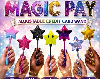 Adjustable Credit Card Wand | Retractable, Telescoping Credit & Debit Card Holder