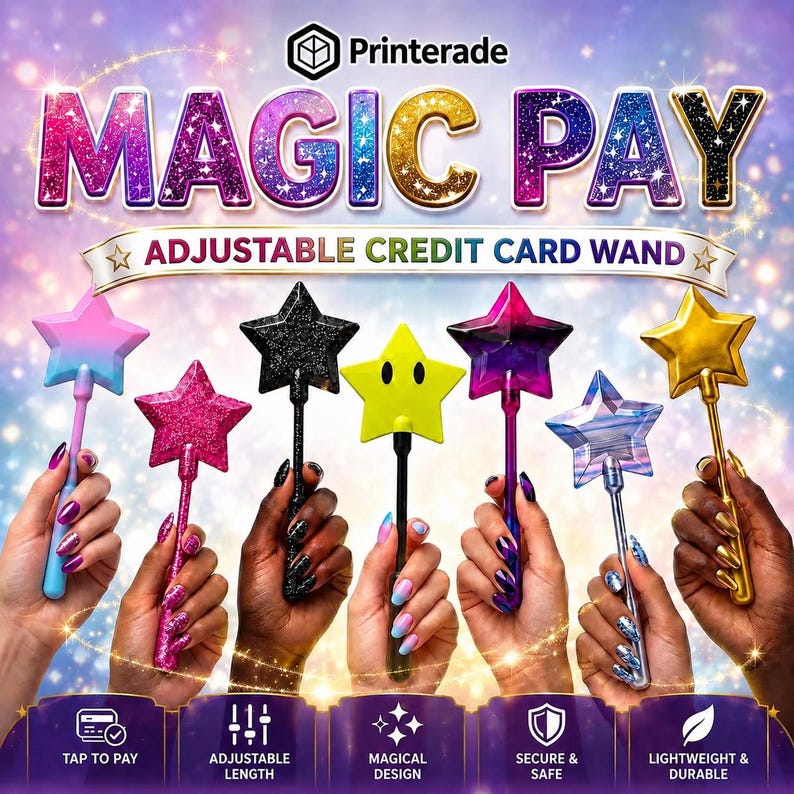 Magic Pay Regulowana karta kredytowa/debetowa | Uchwyt do płacenia zbliżeniowo zdjęcie 1