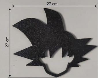 Anime Silhouette Wall Art Head Cutout • 3D Printed Character Decor