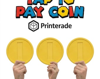 Coin Pay! Tap-To-Pay – Drukowany w 3D uchwyt na kartę kredytową do płatności, żartów i nie tylko