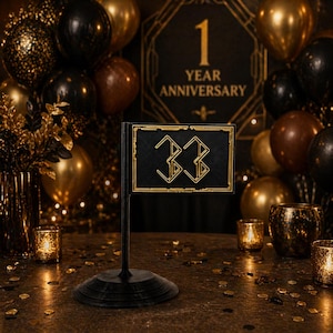 Expedition 33 Desk Flag – RPG Collectible Banner, Tabletop Gaming Decor, Fantasy Gamer Gift