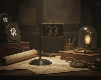Bandiera da tavolo Expedition 33 – Stendardo da collezione per giochi di ruolo, decorazione per giochi da tavolo, regalo per giocatori fantasy
