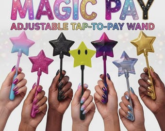 Adjustable Tap-to-Pay Magic Wand – 3D Printed Credit Card Holder for Payments