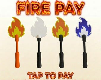 Porta carte di credito Fire Pay regolabile con tecnologia Tap-to-Pay – Stampato in 3D