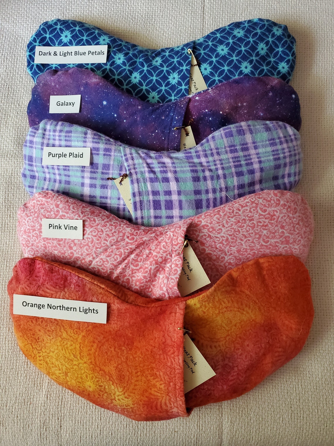 Microwavable Heartshaped Grainfilled Natural Heating Pad Etsy