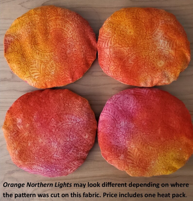 Microwavable Round Grainfilled Natural Heating Pad With Etsy