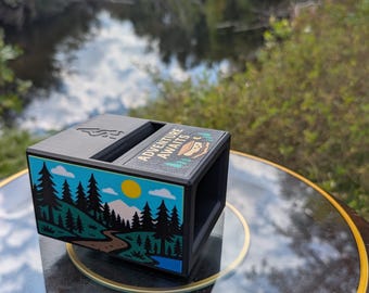 Amplificador de teléfono impreso en 3D con diseño de bosque: amplificador de sonido hecho a mano