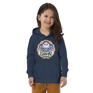 Sudadera con capucha "Genio de la noche estrellada, galleta inteligente"