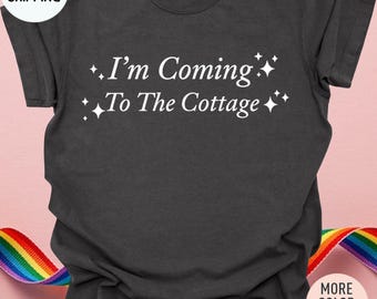 Comfort Colors I'm Coming To The Cottage Shirt, Romance Hockey Shirt, Gift For Movie Lover, Hockey Tee, LGBTQ T Shirt, ICTTC Shirt