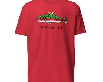 Adult Sizes - Watermelon Fish T-shirt