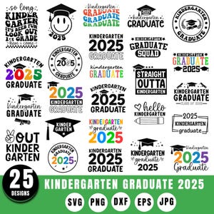 Diplômé de la maternelle 2025 SVG, SVG de la maternelle, l'obtention du diplôme de la maternelle, classe de maternelle 2025, diplômé de la maternelle 2025 svg, chemise maternelle