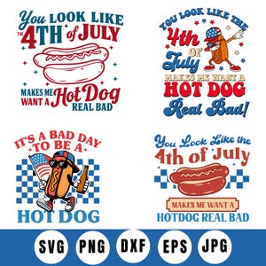 Sie sehen aus wie der 4. Juli, der mich zu einem Hot Dog verführt
