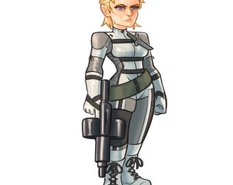 The Boss Sticker - MGS3 Fan Art | Laminated Waterproof Vinyl