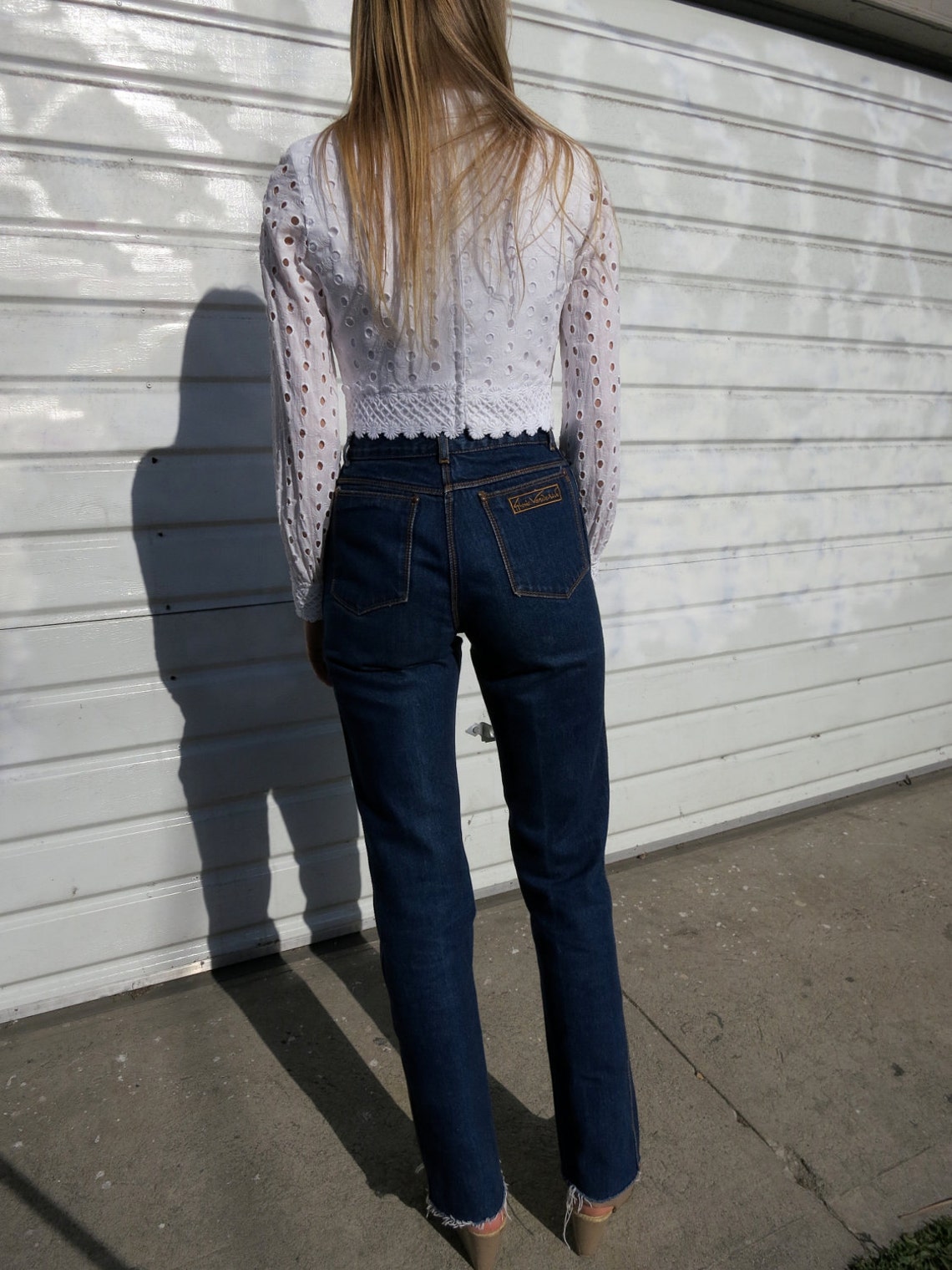 High Waisted Jeans Gloria Vanderbilt vintage 70s sz. s Etsy