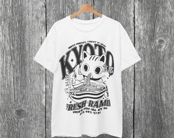 Ramen Cat Graphic Tee: Kawaii Anime Unisex T-Shirt