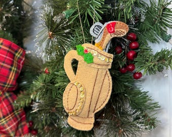 felt golf bag ornament
