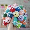 No Sew Triceratops Crochet Pattern PDF Beginner Friendly Dinosaur Amigurumi Palm Plushie Dino
