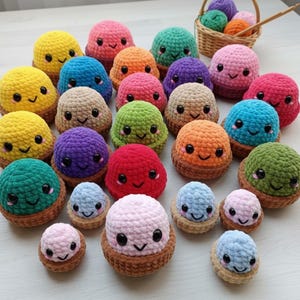 Squishy Dumpling and Steamer Crochet Pattern PDF w/Video Beginner Friendly Kawaii Amigurumi Food