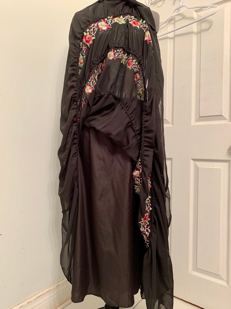 Mexican Fiesta Style Bianca Nygard Embroidered Tired Peasant Skirt Size 14