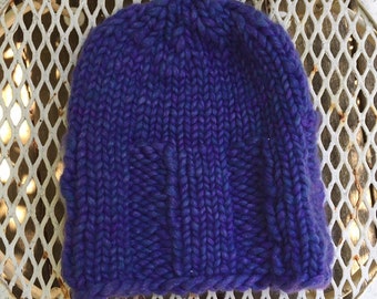 Purple Grimmas  Beanie > Knitted Hat >> Unisex