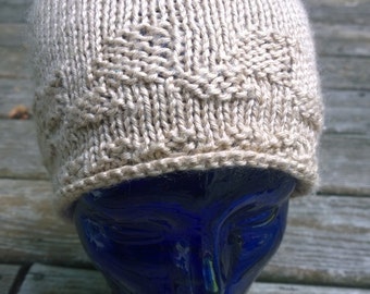 Natural Cream Bamboo Knit Hat > Beanie > Bamboo blend> Great Gift!