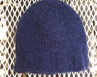 Blue Beanie > Knitted Hat > Warm > Size Medium/Small