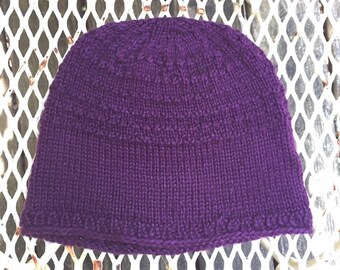 Suck your Plum Summer Weight Knitted Beanie