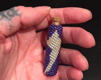 Small beaded bottle