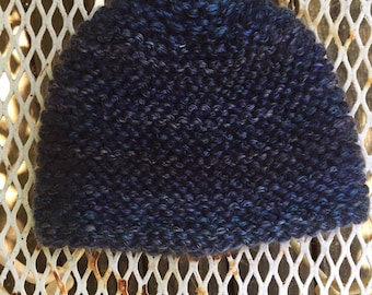 Blue bonnet  knitted beanie- Mid Weight hat