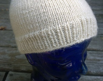 Eggshell Knit Hat > Beanie > Wool > Great Gift!