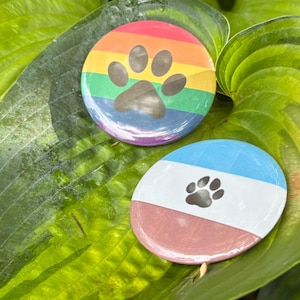 Furry pride pin