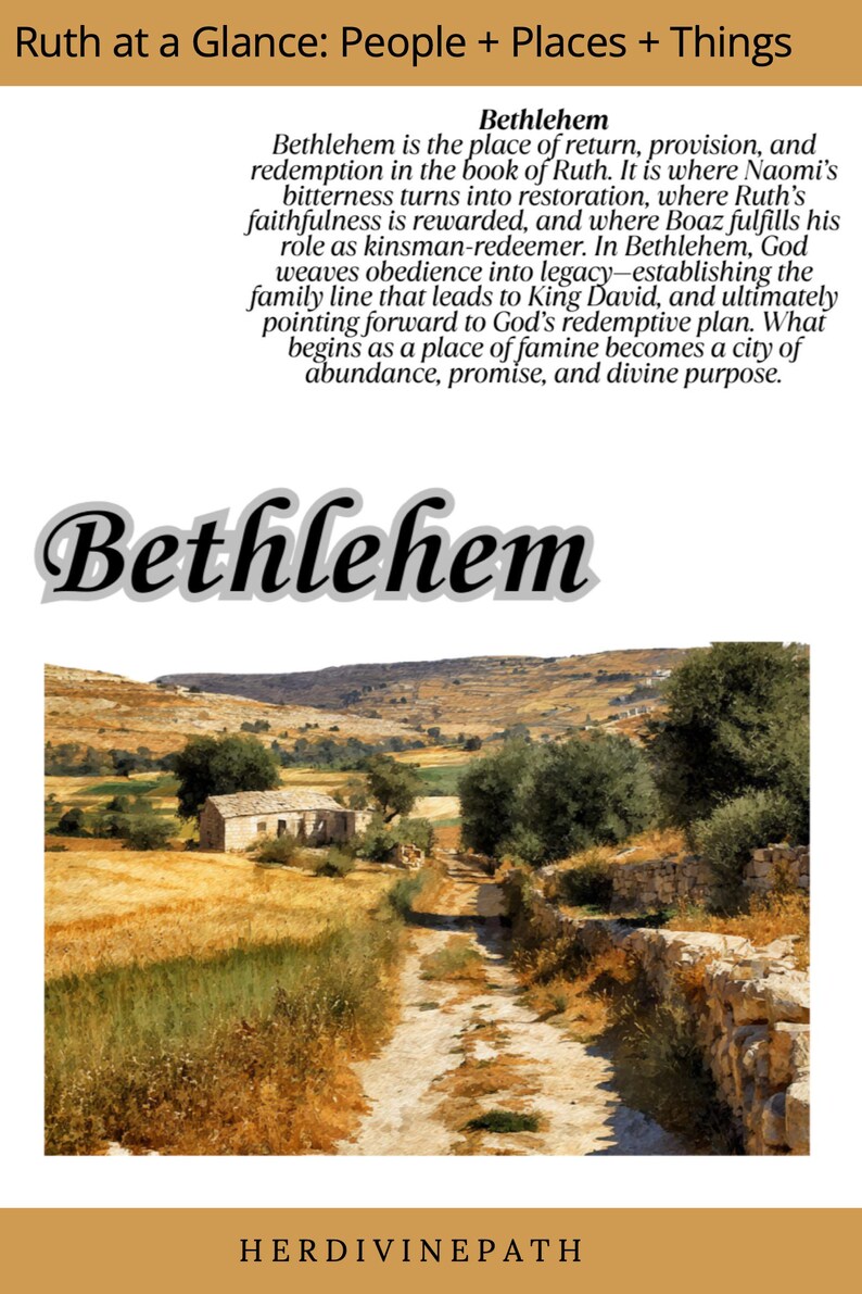 Ruth Bible Characters, Places, Things Digital Stickers/faith Based ...