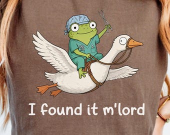 Funny Found it m' lord frog silly goose Tee surgical scrub nurse shirt Gift for surgery assistants surg Techs perioperative nurses