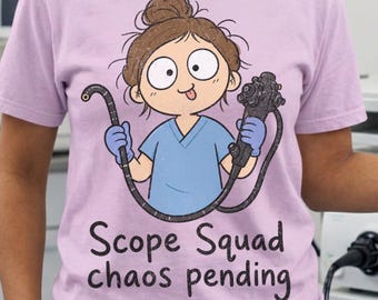 Endoscopy Technician Shirt, scope squad chaos pending tee Gift for Endo Techs GI Nurse Appreciation, gastroenterology Gifts colonoscopy crew