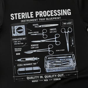 Camiseta para técnicos de esterilización Camisetas para técnicos del departamento de procesamiento estéril Camiseta de la semana del técnico de SPD Camiseta gráfica Regalo de esterilización Regalos de agradecimiento