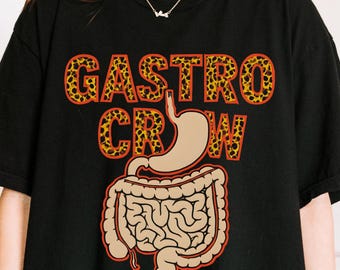 Gastro Crew Komfort Farben T-Shirt, GI Nurse Tee, Gastroenterologie Squad Geschenke Endoskopie Tech Geschenk, lustiges Koloskopie Team T-Shirt, Arzt Shirt