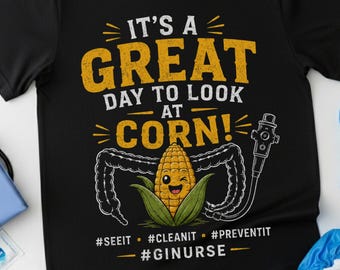Funny Gastroenterology shirt GI nurse tee Endoscopy Technician graphic tee corn bowel humor Gift for Endo Techs colonoscopy nursing Gifts
