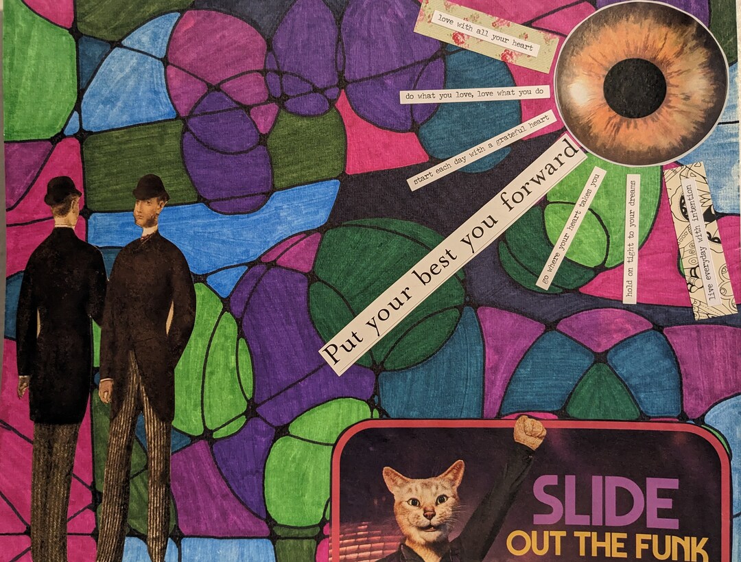 Fun Collage Mixes Colorful Neurographical Art With Inspirational Quotes ...